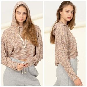 Wild and Free Long Sleeved Cropped Sweatshirt